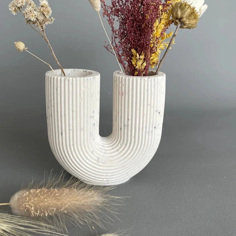 Vase scandinave à fleurs séchées _ minimaliste Vase décoratif